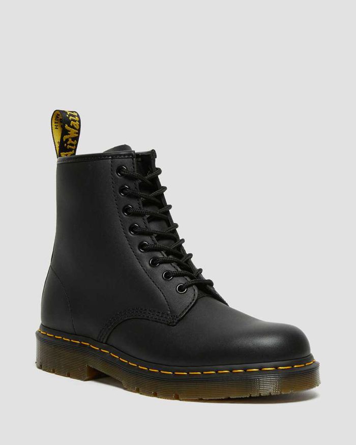 Dr Martens Mens 1460 Slip Resistant Leather Lace Up Ankle Boots Black - 16975XAGB